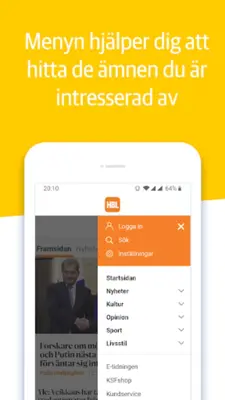 HBL Nyheter android App screenshot 0